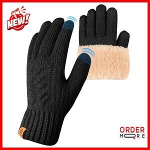 Thermal Touchscreen Winter Gloves Fleece Lined Stretchy Warm for Running Cycling